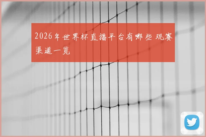 2026年世界杯直播平台有哪些 观赛渠道一览